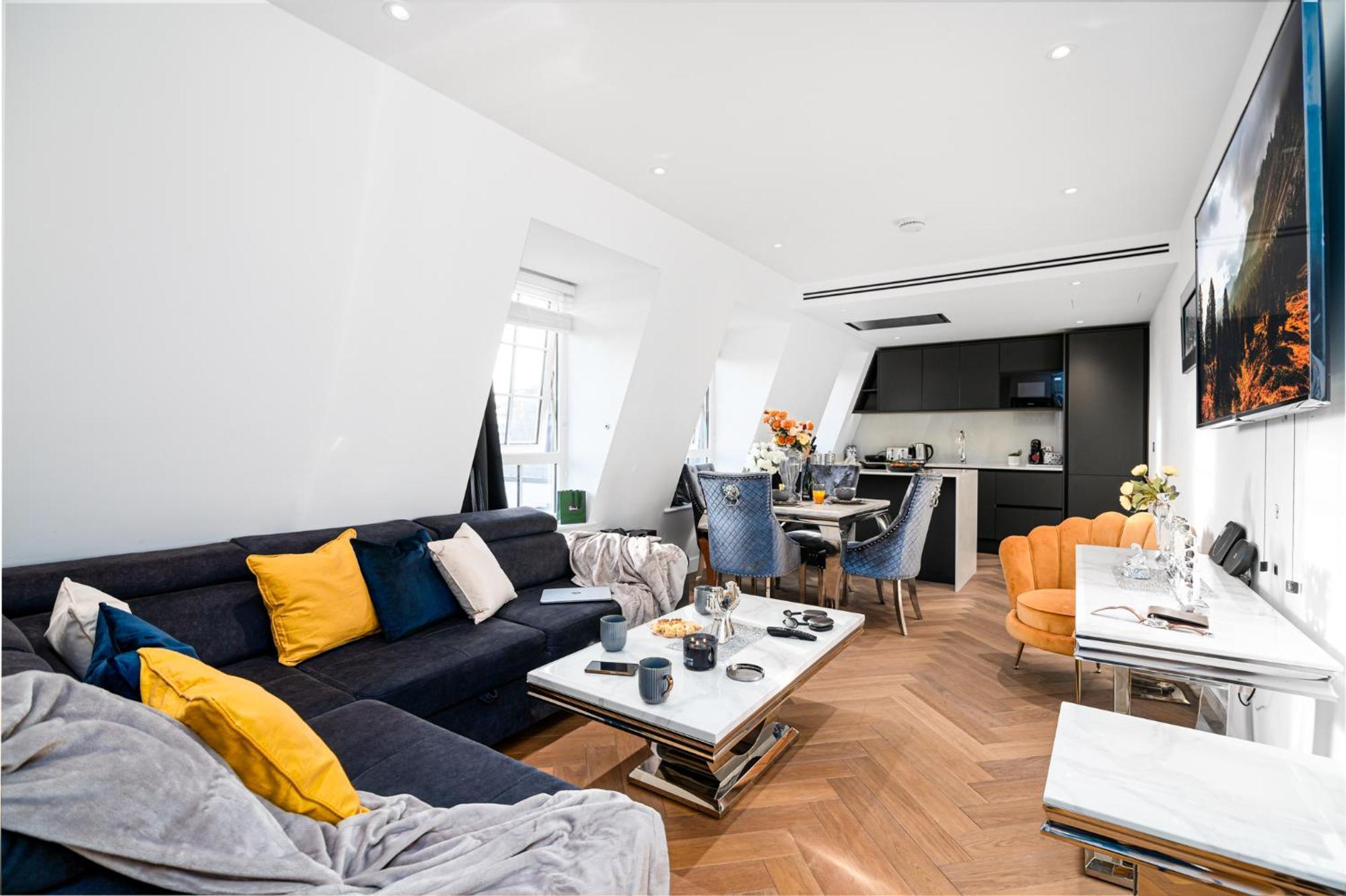 Stunning 1-Bedroom Penthouse In Marble Arch 72 London Kültér fotó